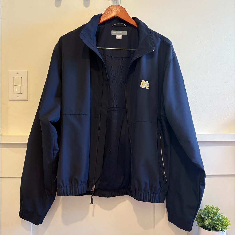 Notre Dame Cutter & Buck WeatherTec Jacket in Navy